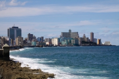 Havanna liegt direkt am Meer
