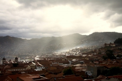 Cusco nach einem Regenschauer.