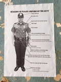 ...hier wird erklärt, wie die Polizeiuniform zu tragen ist.