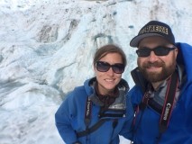 Selfie auf dem Gletscher.
