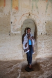 in der Felsenkirche Daniel Korkor im Tigray, Äthiopien