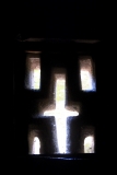 Lateinisches Kreuz, vom Kircheninneren aus gesehen