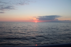 Ein Sonnenuntergang auf dem Meer ist irgendwie immer etwas Besonderes.