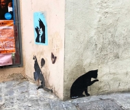 Valencia-Streetart-Julia-Lool-zwei-Katzen-Strassenecke