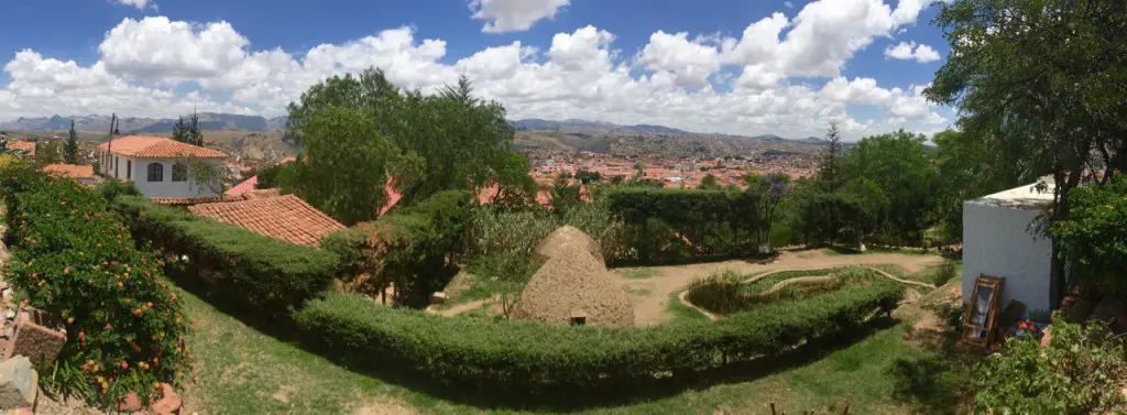 Ausblick auf Sucre - die weiße Stadt
