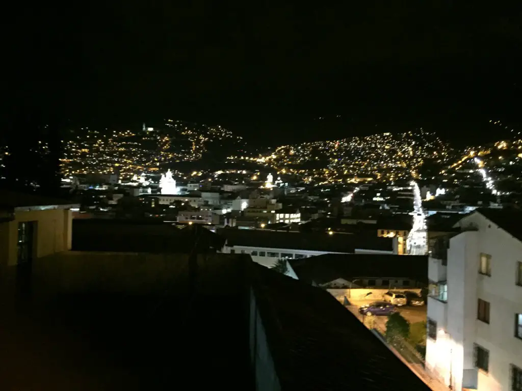 Blick auf die Altstadt von Quito