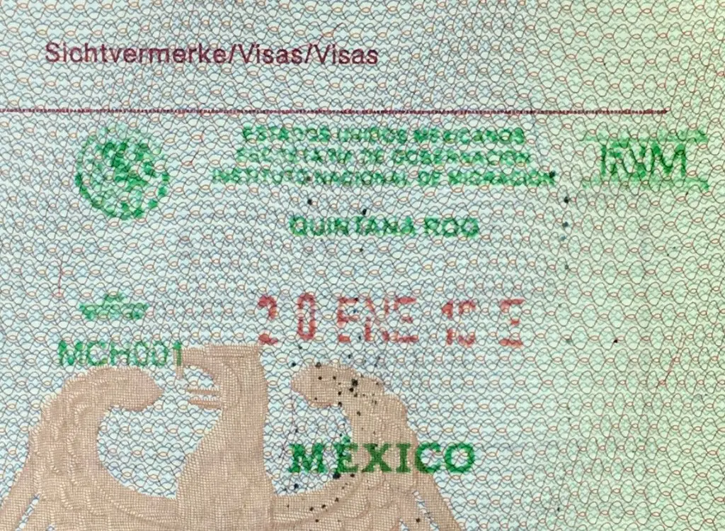 Einreisestempel Mexiko