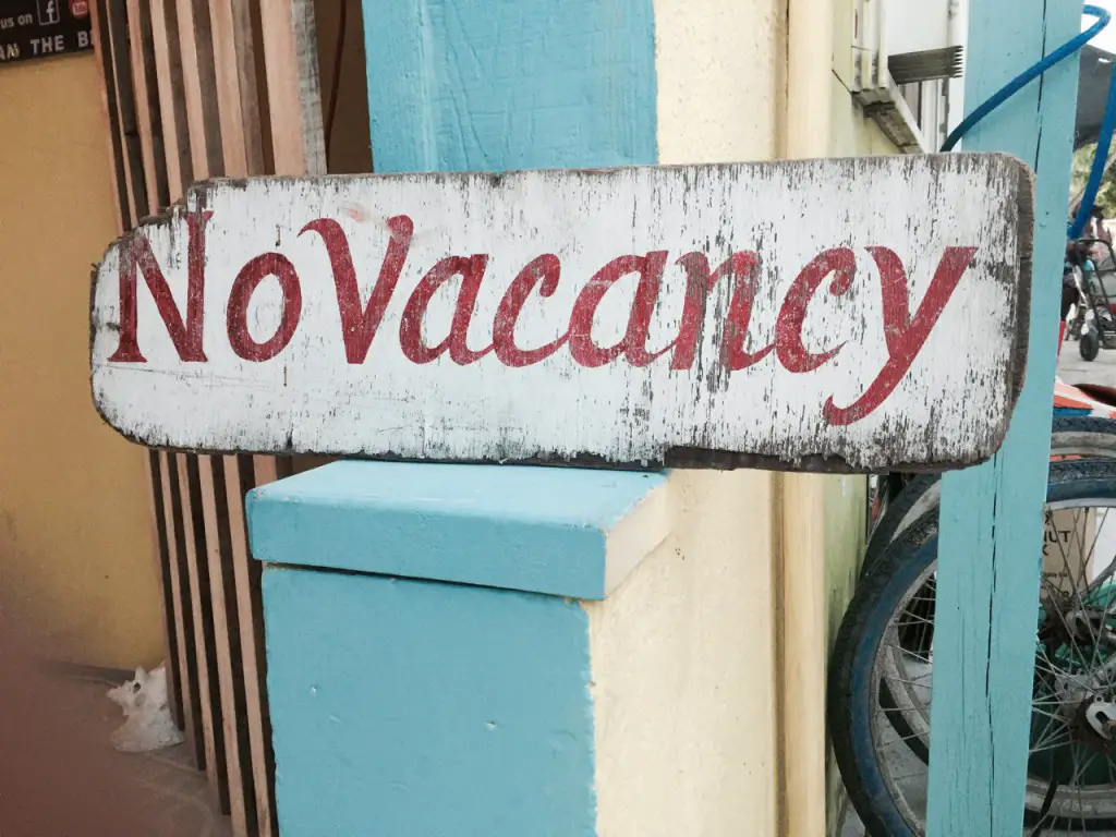 No Vacancy - fast alles ausgebucht auf Caye Caulker