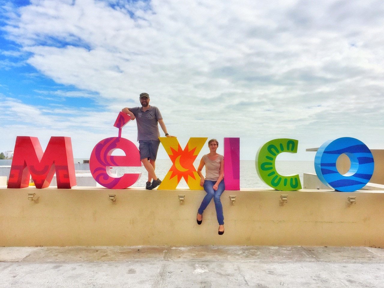 Am Grenzübergang von Belize nach Mexiko in Chetumal an der Karibikküste