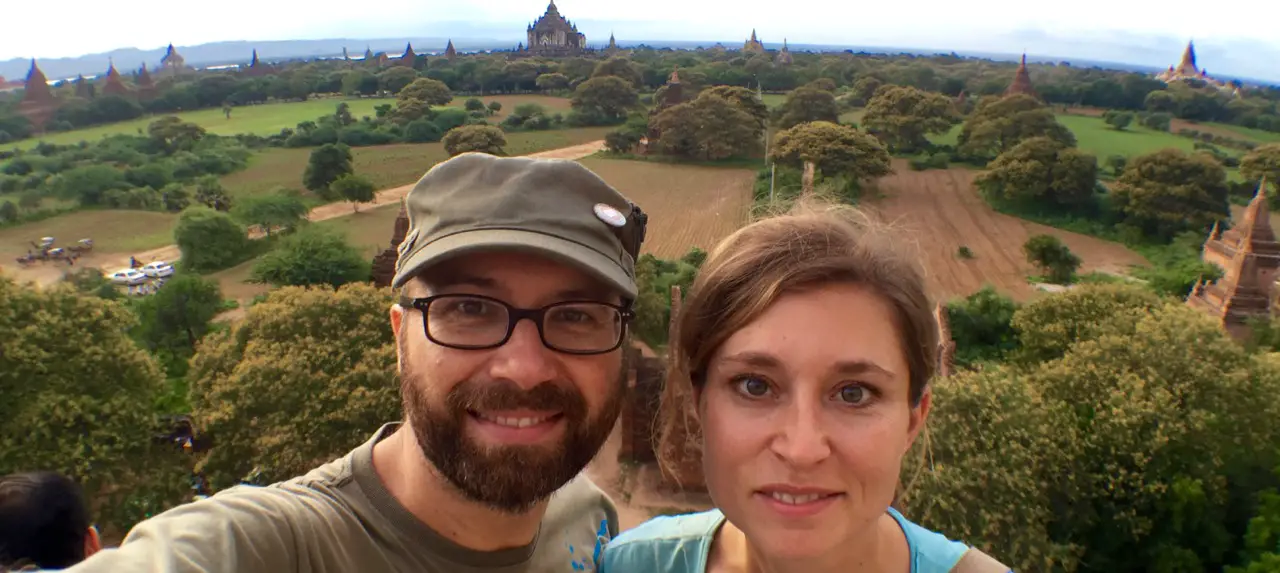 Vor den Tempeln von Bagan