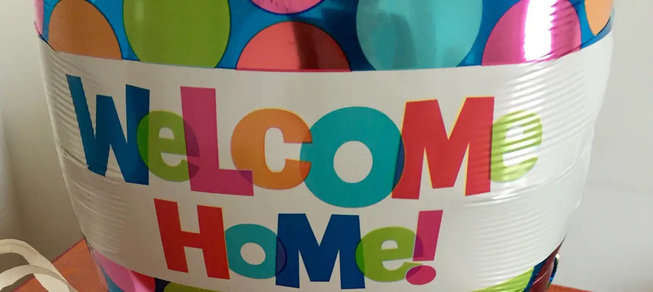Luftballon Welcome Home