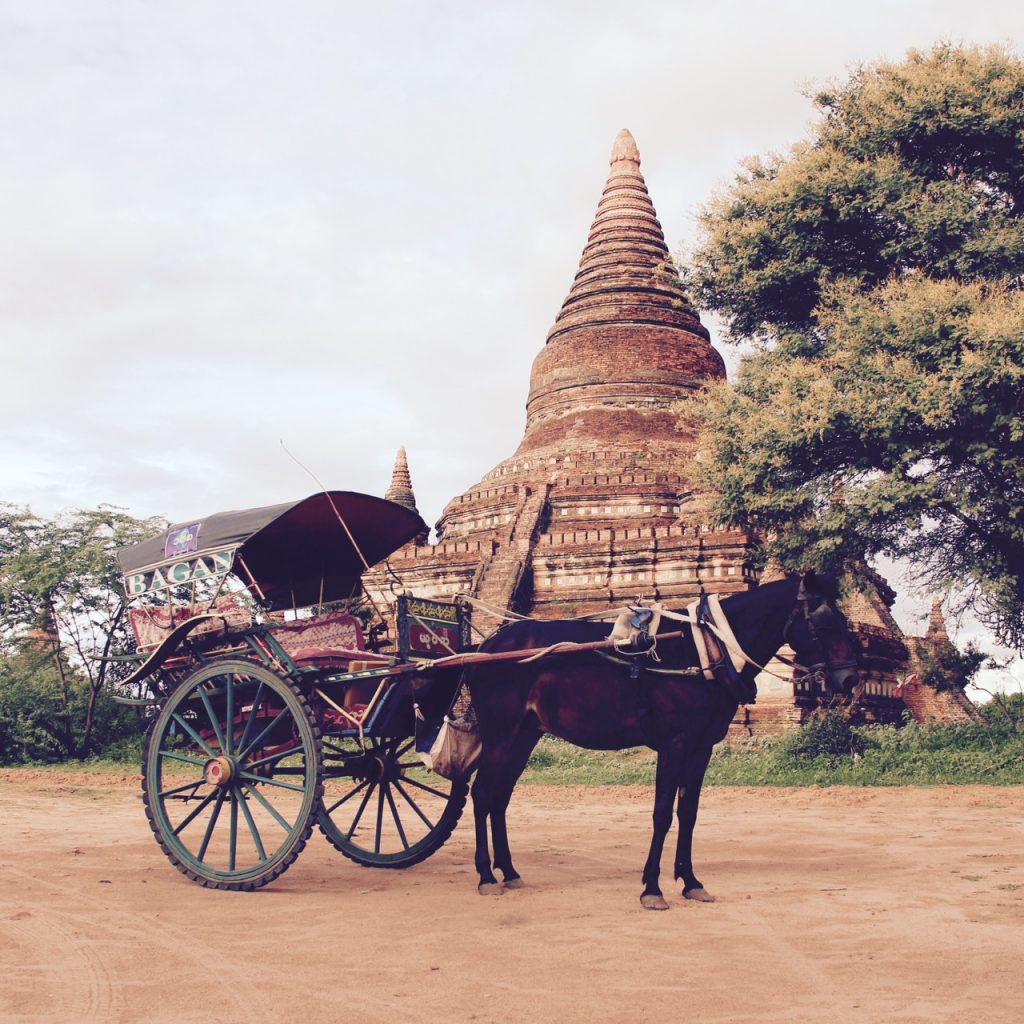 Eine gute Alternative: mit Kutsche und Guide durch Bagan