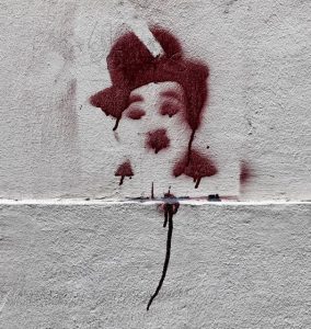 Valencia-Streetart-Charlie-Chaplin-gesprueht - 1