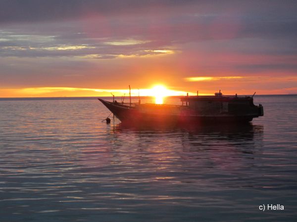 Sonnenuntergang auf Pulau Tomia
