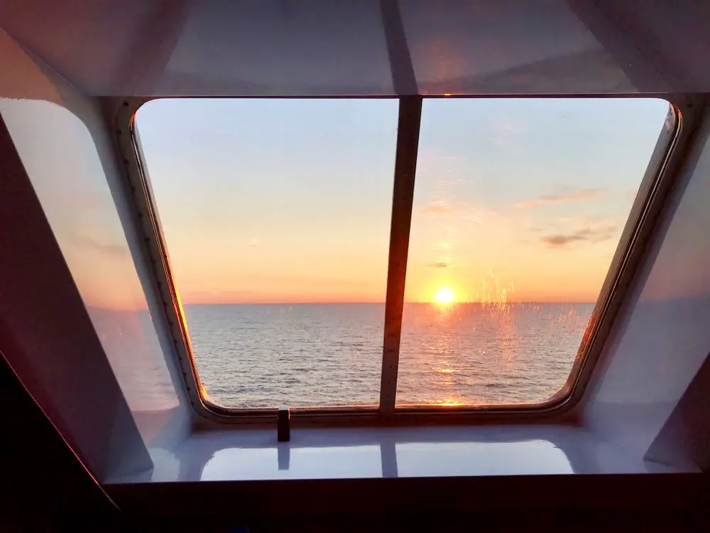 Ausblick Panoramafenster Schiff Victoria I Tallink