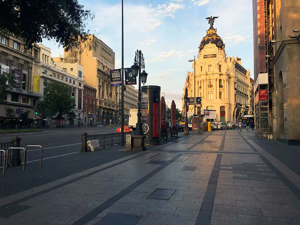 Hauptstraße Gran Via Madrid