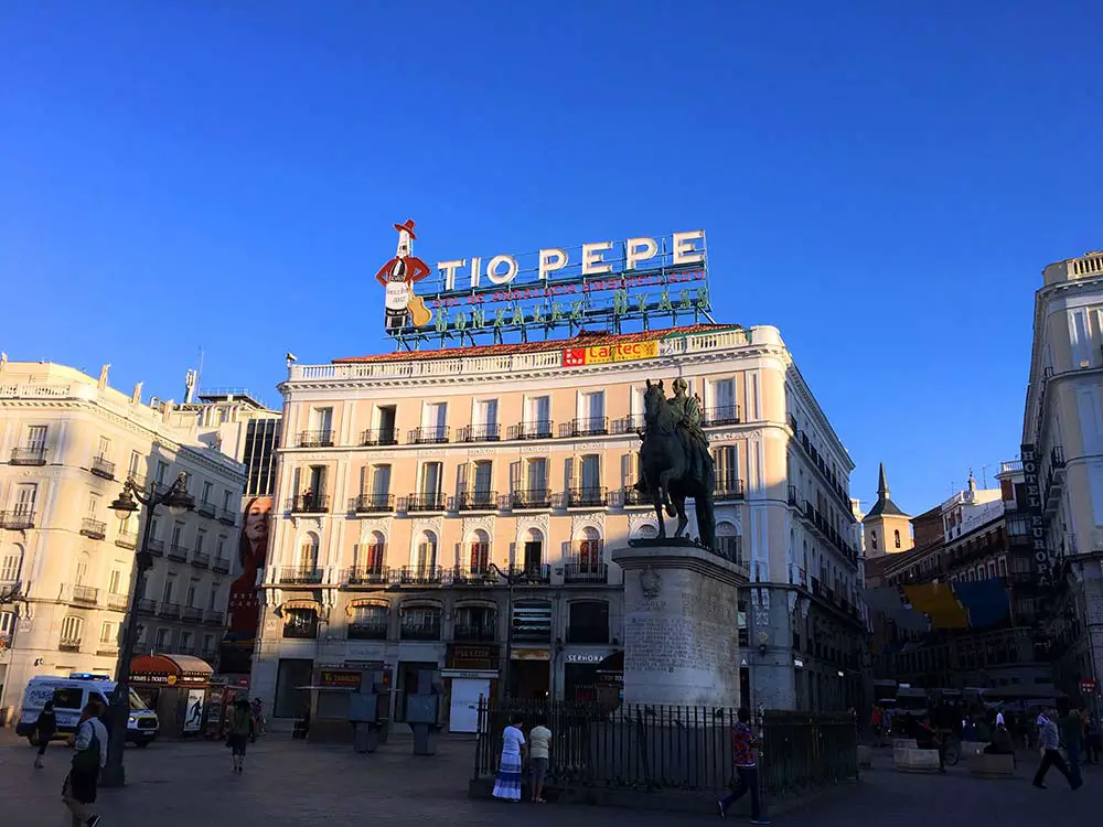 Platz Puerta del Sol in Madrid