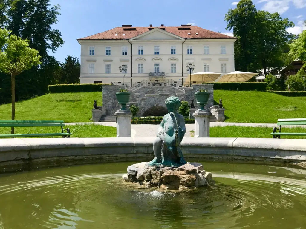 Schloss-Tivoli im Volkspark Tivoli in Ljubljana
