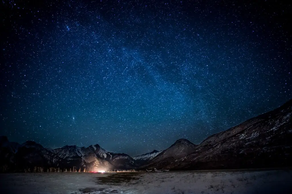 Sternenhimmel über dem Jasper-Nationalpark