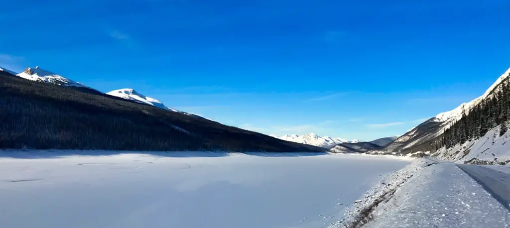 Schneelandschaft im Jasper-Nationalpark Kanada