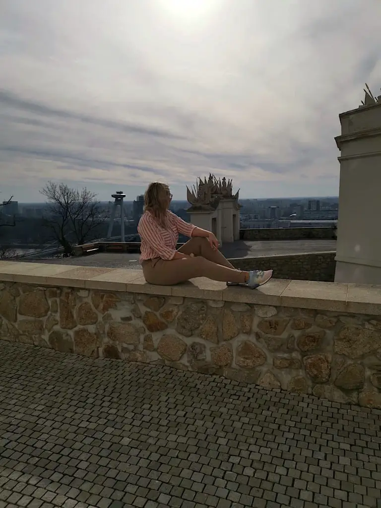 Denise auf der Burg in Bratislava