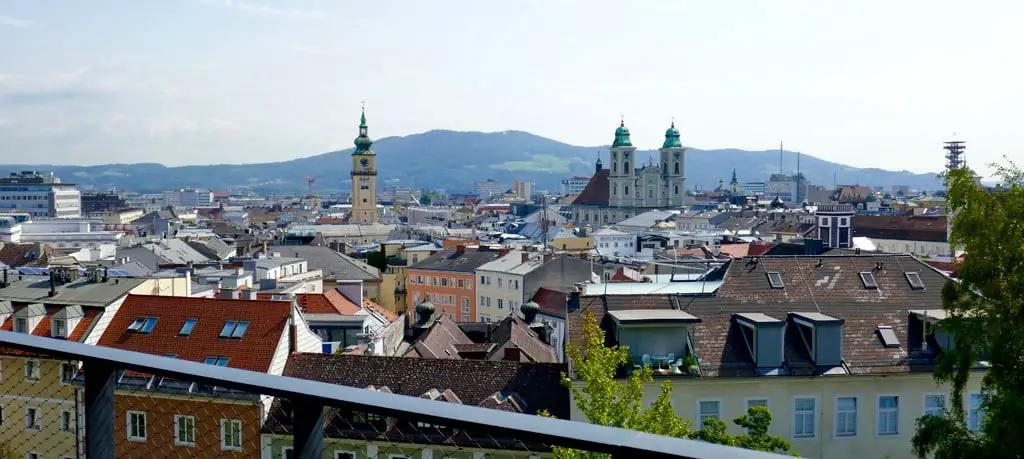 Blick auf Linz Österreich