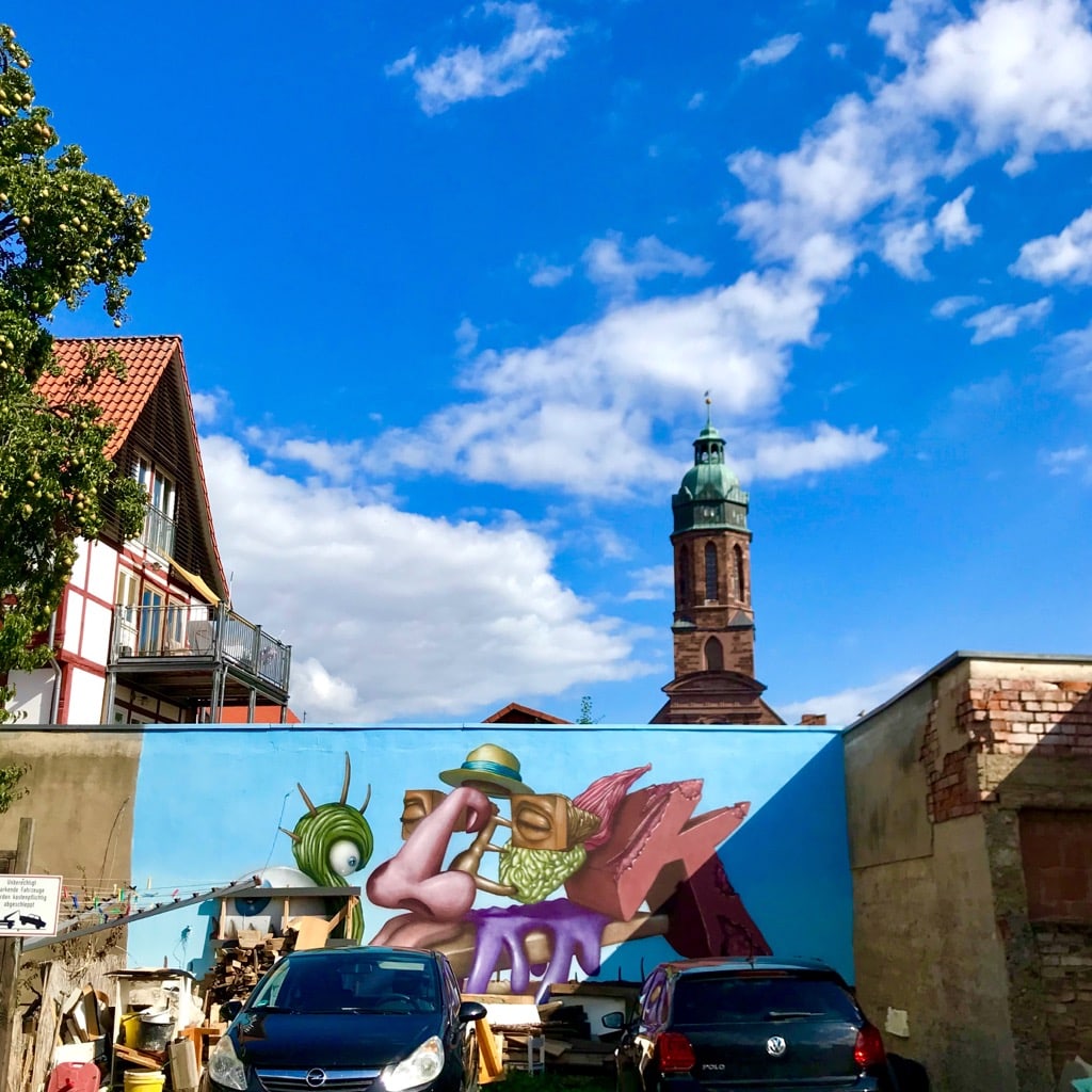 Mural Scek Streetart Fachwerk Marktkirche Turm Einbeck