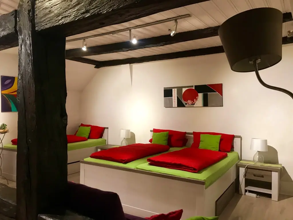 Schlafzimmer in der Ferienwohnung in der Tiedexer Straße 10 in Einbeck