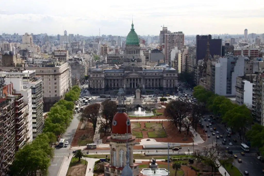 Blick vom Palacia Barola in Buenos Aires