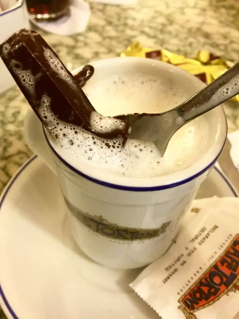 Heiße Schokolade Submarina Grand Cafe Tortoni