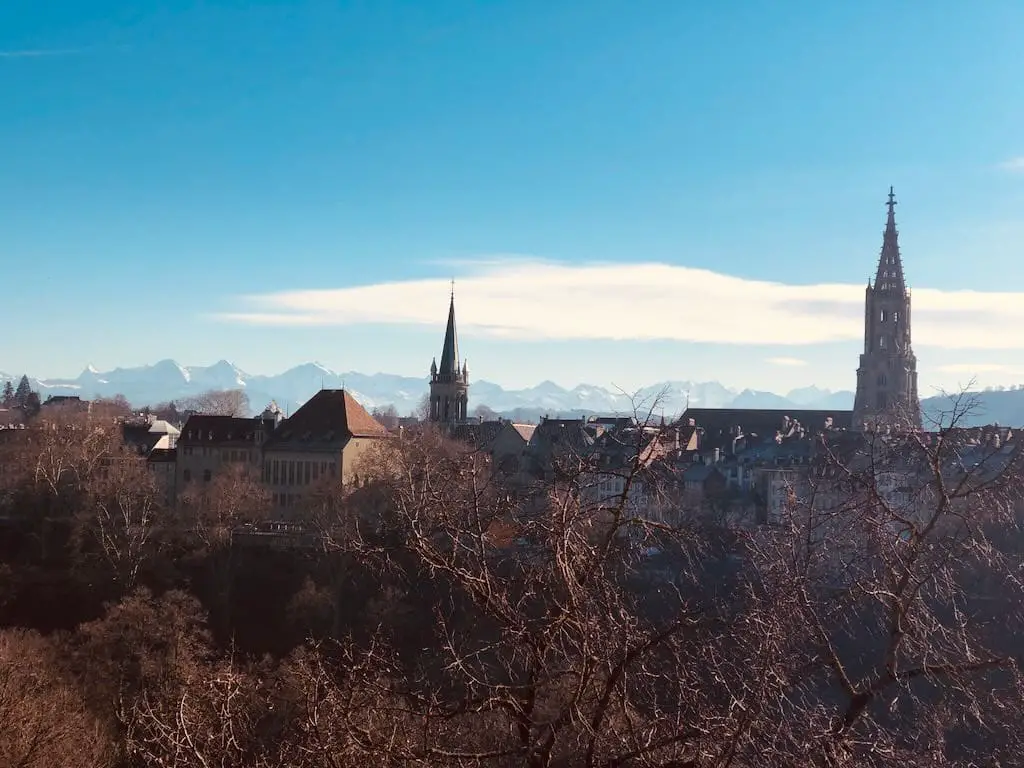 Blick auf Bern vom Kursaal aus