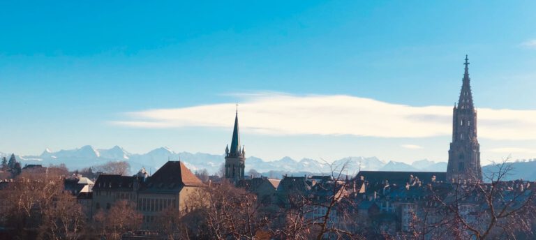 Blick auf Bern vom Kursaal aus