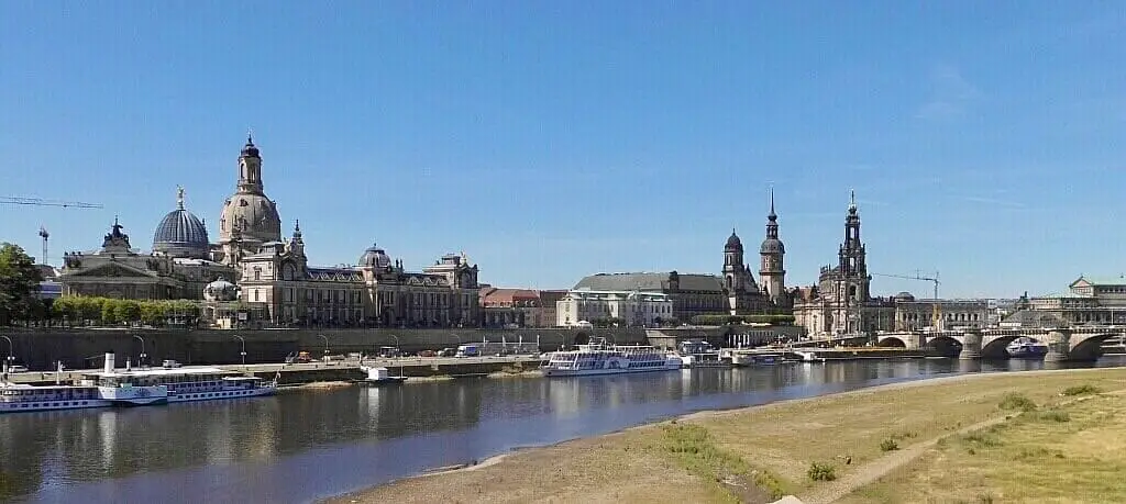 Blick auf die Altstadt Dresdens