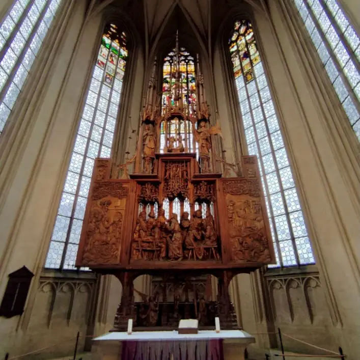 Heilig-Blut-Altar in der Kirche St. Jacobs in Rothenburg ob der Tauber