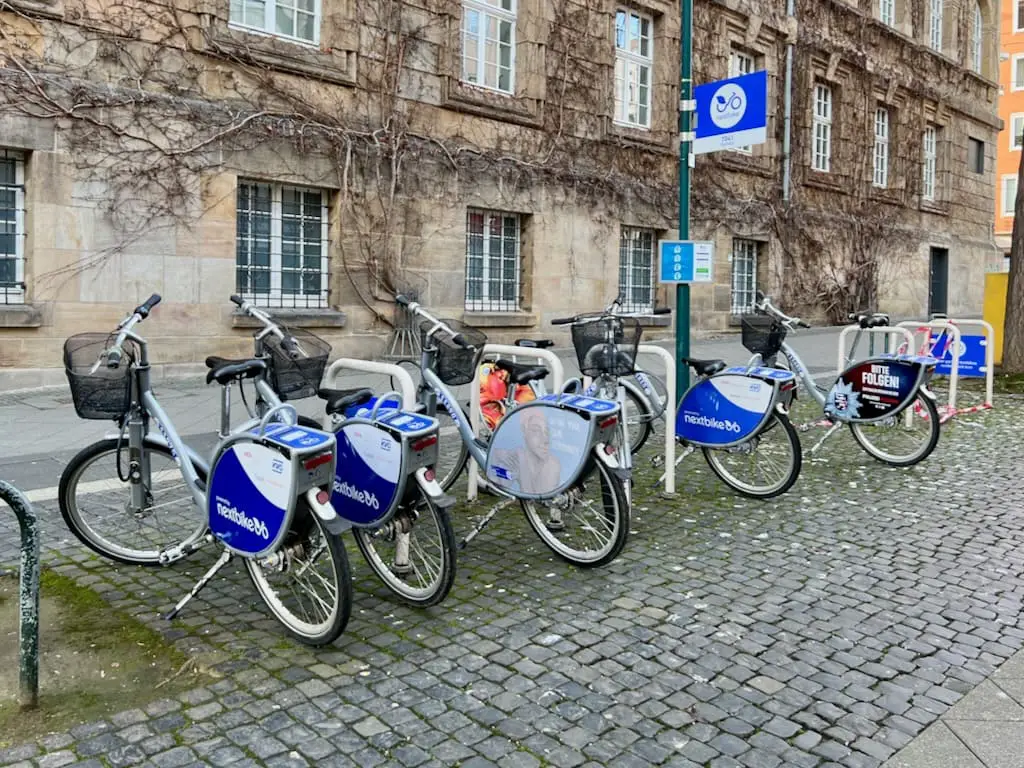 Nextbike-Station in der Innenstadt von Kassel