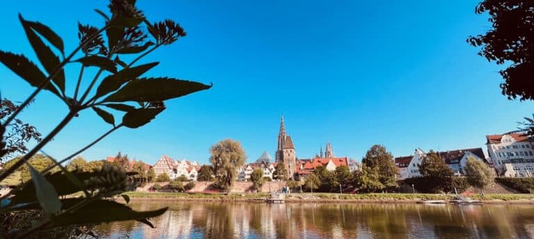 Ulm-Donau-Panorama von Neu-Ulm aus