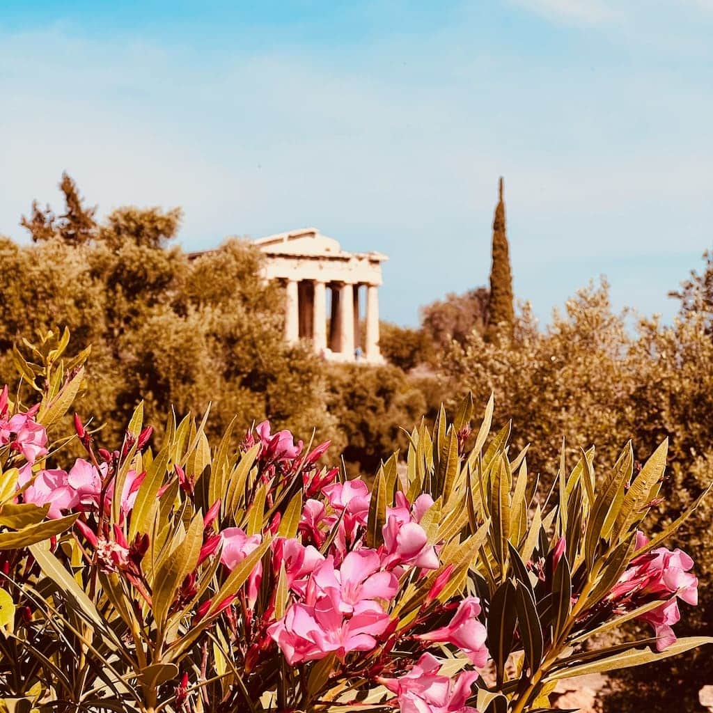 Hephaistos-Tempel auf dem Gelände der Antiken Agora in Athen