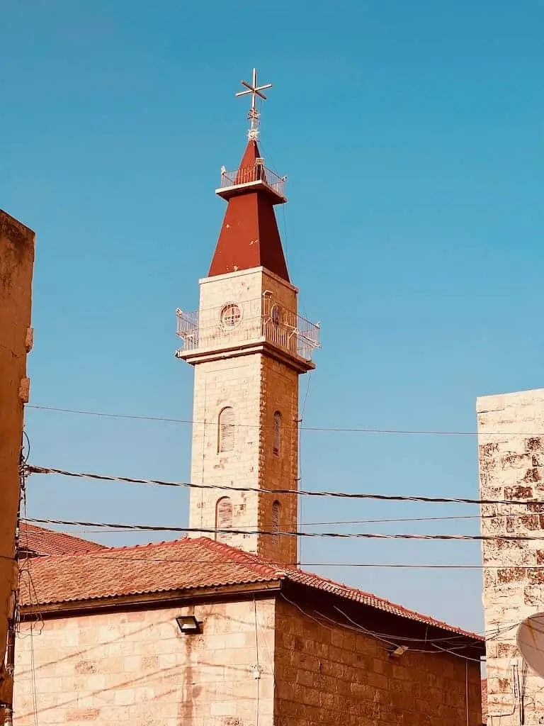 Turm der St.-Johns-Kirche in Madaba