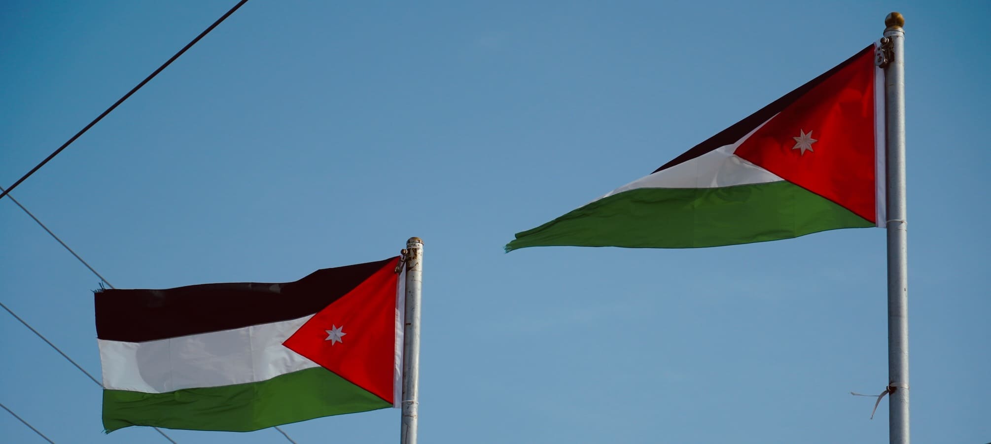 Jordanische Flaggen